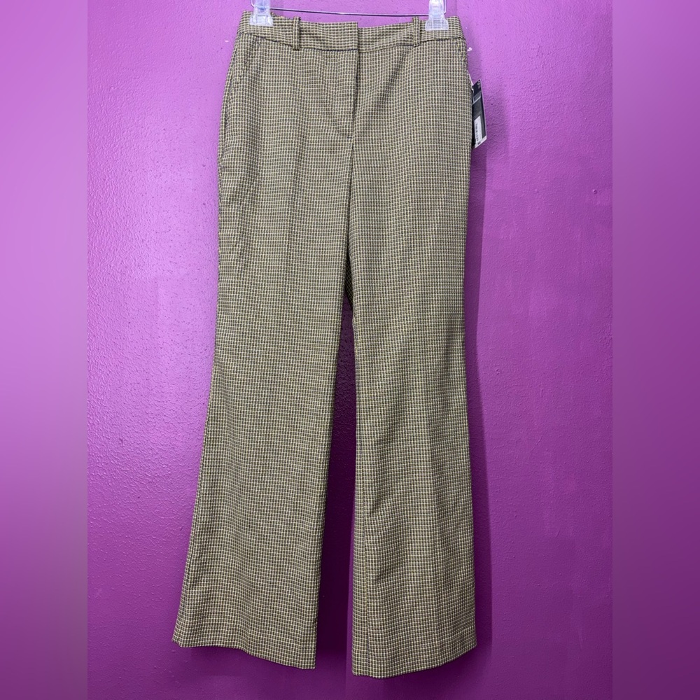 Worthington Brown Houndstooth Boot Cut Pants